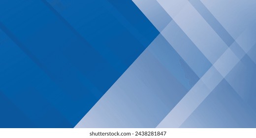 Abstract blue and white gradient background. Modern blue abstract rectangular box lines for presentation design, banner, brocure modern