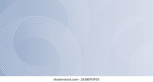 Abstract blue white gradient background texture, modern circle lines pattern with geometric elements, grey scene with dynamic curves. vector illustration