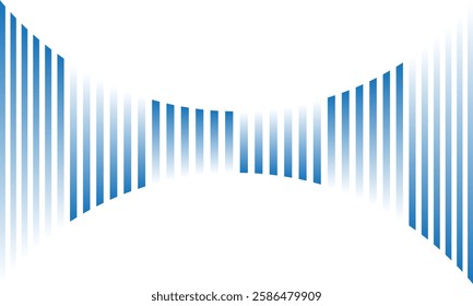 abstract blue white gradient bulge line pattern can be used background.