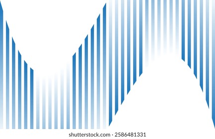 abstract blue white gradient flag line pattern can be used background.