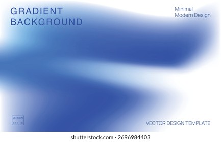 Fundo de malha de gradiente azul e branco abstrato com efeito de luz borrada suave, modelo de design moderno mínimo para web, apresentação ou layout gráfico digital