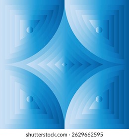 Abstrato azul e branco gradiente quadrada ilustração de fundo geométrico