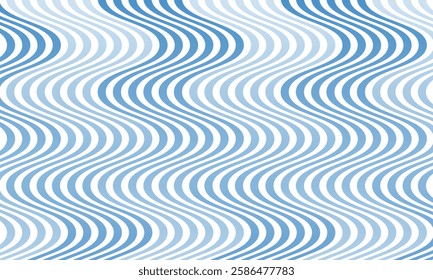 abstract blue white gradient smooth wave line pattern can be used background.