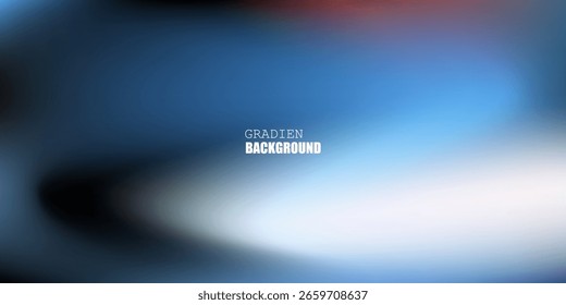Abstrato Gradiente Azul e Branco com Efeitos de Luz Suave