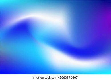 Abstract Blue and White Gradient With Vibrant Color Flow