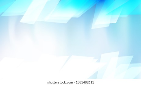 Abstract Blue and White Graphic Background