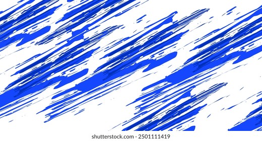 Abstract Blue and White Grunge Background with Halftone Style. Brush Stroke Illustration for Banner, Poster, or Sports.