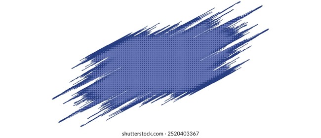 Abstract Blue and White Grunge Background with Halftone Style. Brush Stroke Illustration for Banner, Poster, or Sports.
