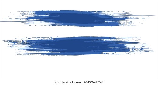 Fundo Grunge azul e branco abstrato com estilo de meio-tom. Ilustração de traçado de pincel para banner, pôster ou esportes.