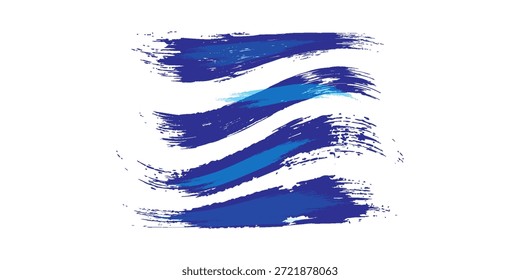 Abstract Blue and White Grunge Background with Halftone Style. Brush Stroke Illustration for Banner, Poster or Sports.

