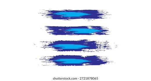 Abstractas fondo de grunge azul y blanco con estilo de semitono. Ilustración de trazo de pincel para Anuncio, póster o deportes.

