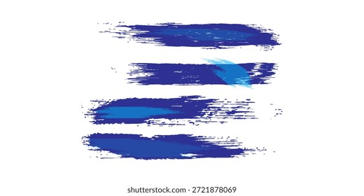 Fundo Grunge azul e branco abstrato com estilo de meio-tom. Ilustração de traçado de pincel para banner, pôster ou esportes.

