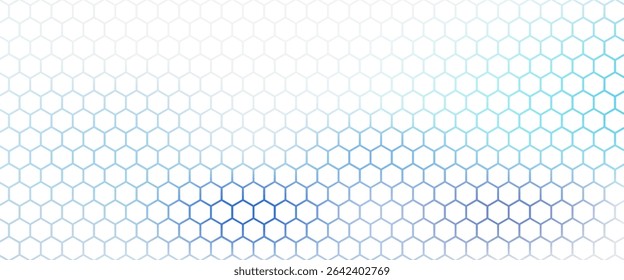 Abstractas fondo de hexágono azul y blanco. Futurista Anuncio digital de alta tecnología. Antecedentes sanitarios