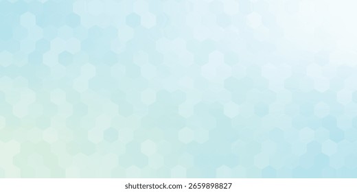 Fundo de hexágono azul e branco abstrato. Banner futurista de alta tecnologia digital. Histórico de saúde. Vetor