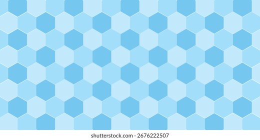 Abstractas fondo de hexágono azul y blanco. Futurista Anuncio digital de alta tecnología. Antecedentes de salud. Vector