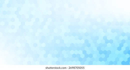 Abstractas fondo de hexágono azul y blanco. Futurista Anuncio digital de alta tecnología. Antecedentes de salud. Vector