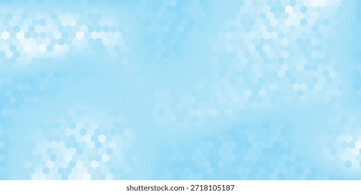 Abstractas fondo de hexágono azul y blanco. Futurista Anuncio digital de alta tecnología. Antecedentes de salud. Vector