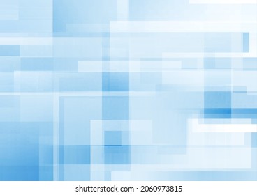 Resumen de fondo mínimo geométrico azul blanco de alta tecnología. Diseño de vectores