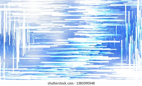 Abstract Blue and White Irregular Lines Background Design