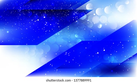 Abstract Blue and White Lights Background