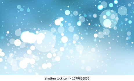 Abstract Blue and White Lights Background Vector Image