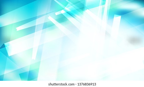 Abstract Blue and White Lines Stripes and Shapes Background Vector Art