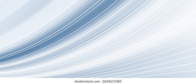 Abstract blue white luxury fabric wave background with copy space. Smooth liquid wave. Elegant shiny silk satin texture. Suit for wallpaper, cover, header, desktop, web, flyer. Vector illustration