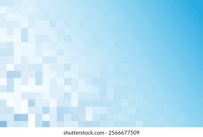 Abstract blue white mosaic background 