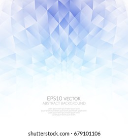 Abstract blue and white polygon background.