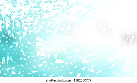 Abstract Blue and White Polygon Triangle Background