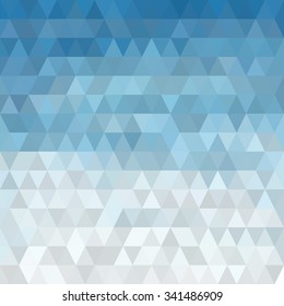 Abstract Blue White Polygonal Mosaic Background, Creative Business Design Templates. Illustration Vector EPS10