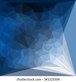 Abstract Blue White Polygonal Mosaic Background, Creative Business Design Templates. Illustration Vector EPS10