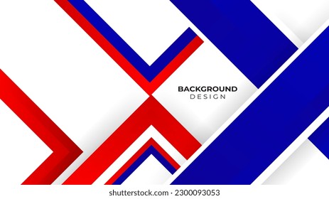 Resumen de diseño vectorial de fondo azul blanco y rojo