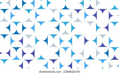 abstract blue white round, geometric texture background, Japanese pattern, traditional concept