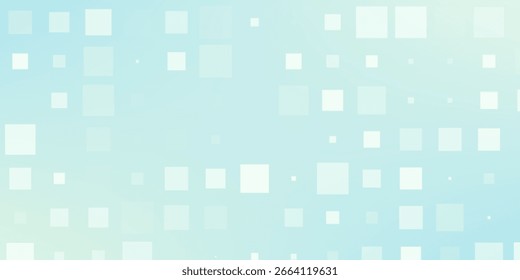 Abstract blue and white square background. Futuristic high-tech digital banner.vector.eps 10