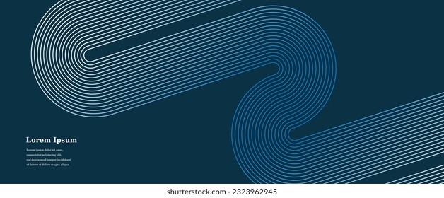 abstract blue white stripe line, geometric texture background, futuristic technology, retro styled concept