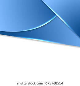Abstract blue and white tech corporate background. Vector modern illustration