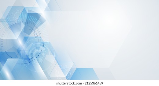 abstract blue and white technology background modern vector illustration design
