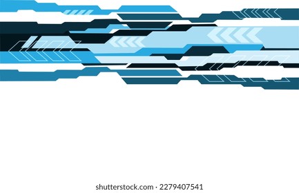 Abstract blue white technology design modern futuristic background vector illustration.	
