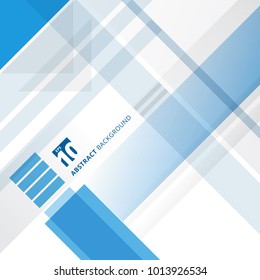 Abstract blue and white technology geometric shape corporate design background, Vector illustration