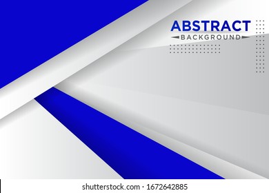 Abstract blue and white triangle overlapping layers geometric shapes background a combination EPS10 vector