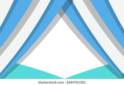 Abstract blue and white triangle overlapping layers geometric background a combination