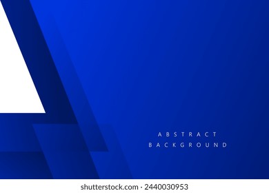 Abstract blue and white triangle speed background for concept design. vector illustration	