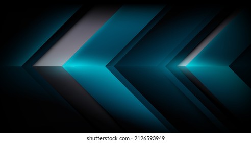 Abstract blue and white triangles shape with Futuristic technology digital hi tech concept background. background. Vector illustration