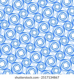 Vórtice azul e branco Vórtice padrão sem emenda. Papel de parede geométrico. Design para todas as estampas têxteis, cobertores, lençóis, fronhas, piso, fundo, tampa, roupas, invólucro, tecido.