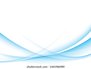 Abstract blue and white wave background Illustrations for templates - Partners