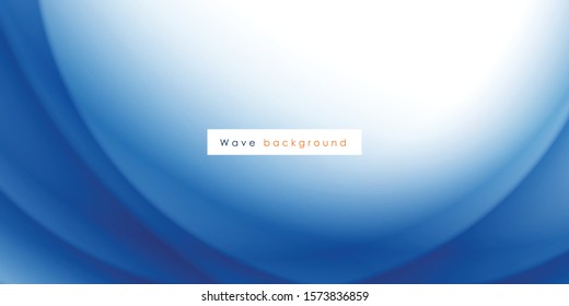 Abstract blue and white wave background Illustrations for templates