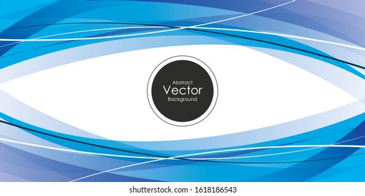 Abstract blue and white wave background Illustrations for template
