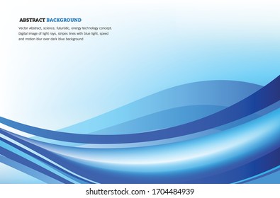 Fondo de onda azul y blanca abstractas Ilustraciones para plantillas - Socios