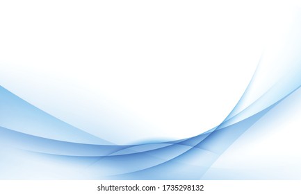 Abstract blue and white wave background Illustrations for templates